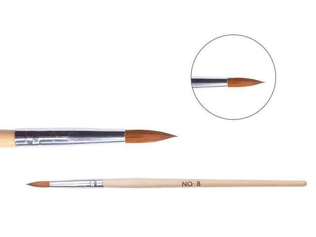 Wooden brush for acrylic No.8