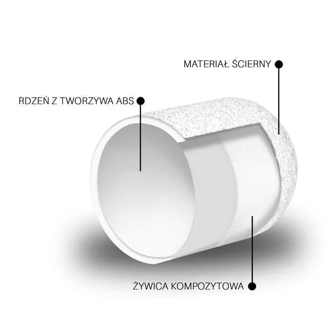 ABS rounded cap White 13mm 60