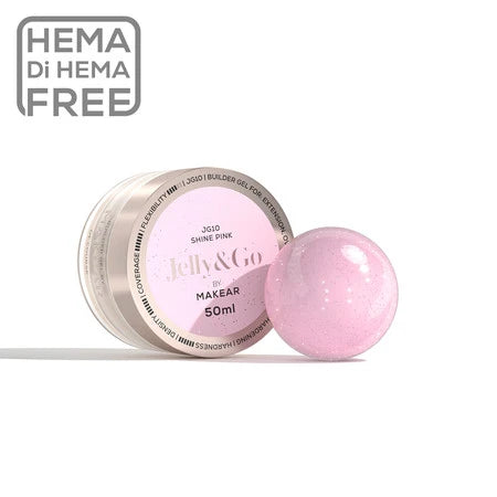 Jelly&Go Shine Pink - jelly builder gel 50 ml