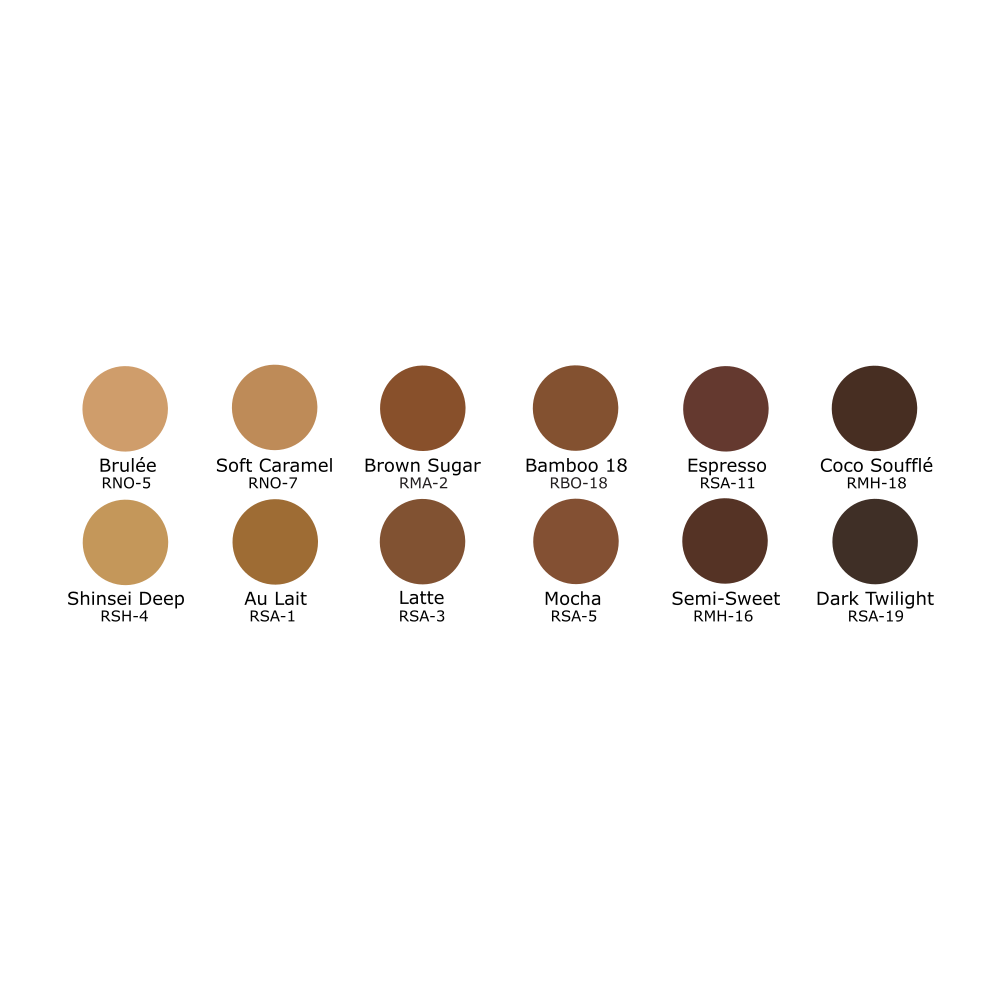 OLIVE-BROWN MATTEHD FOUNDATION PALETTE