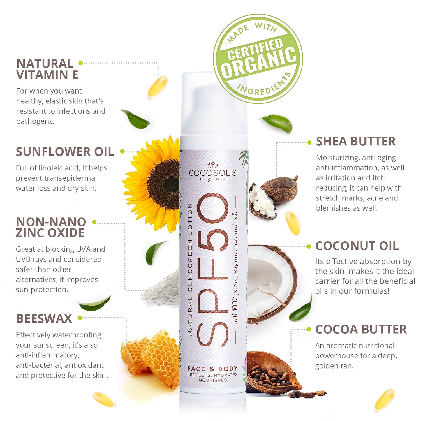 SPF50 Natural Sunscreen Lotion