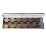 OLIVE-BROWN MATTEHD FOUNDATION PALETTE