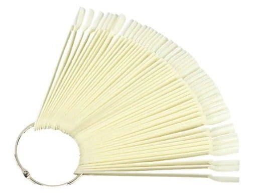 Nail chart natural 50pcs