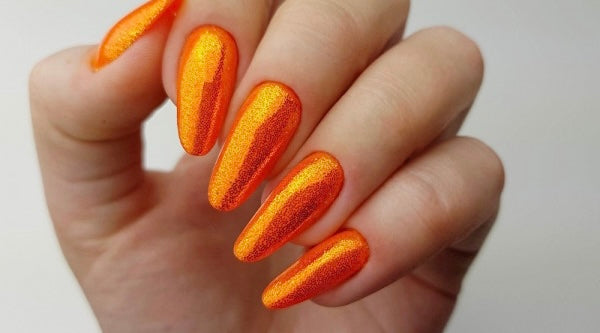 Pixel Effect Neon Orange