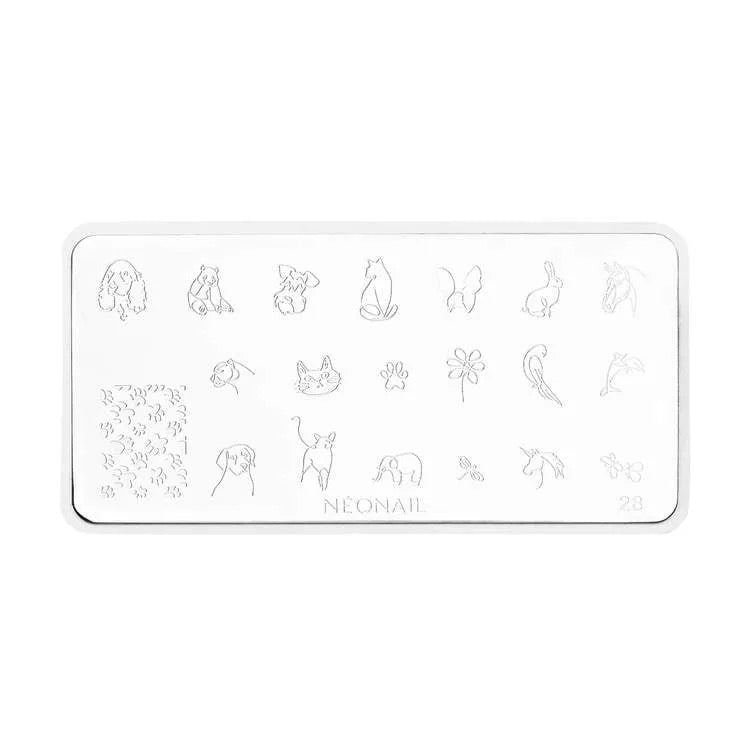 Stamping plate 28