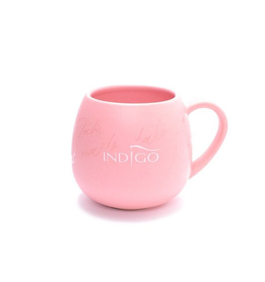 Indigo ceramic mug pink