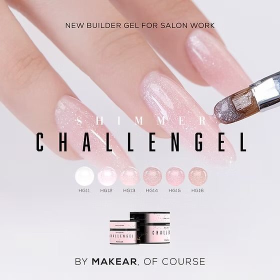 Builder gel - Challengel Shimmer Dark Rose
