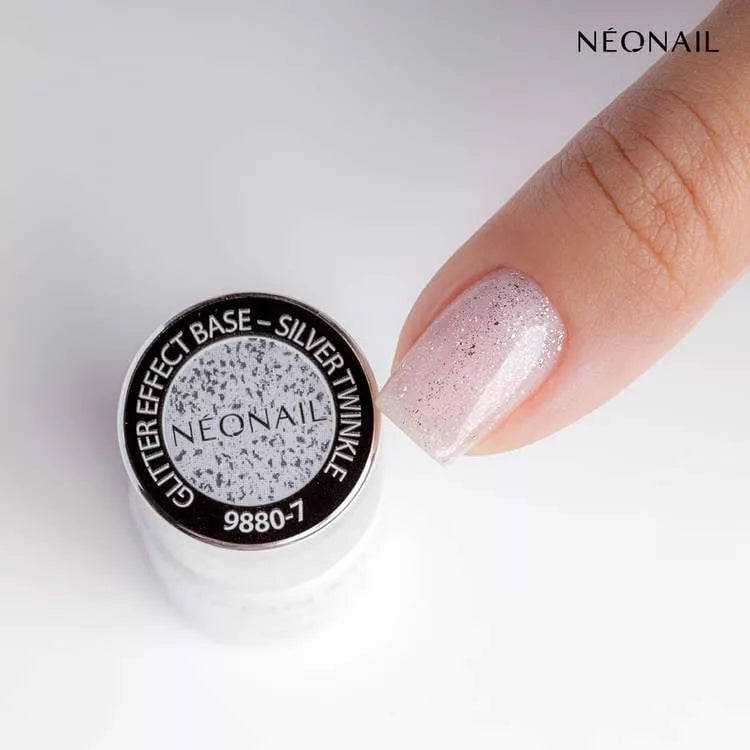 Glitter Effect Base Silver Twinkle