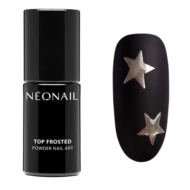 Top Frosted Powder Nail Art