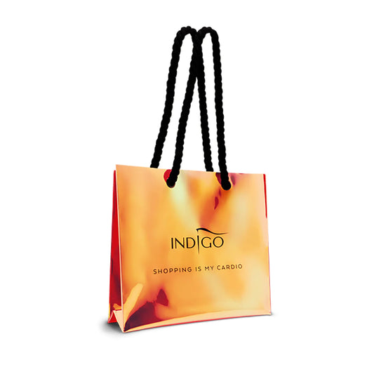 Holographic shopping bag - orange