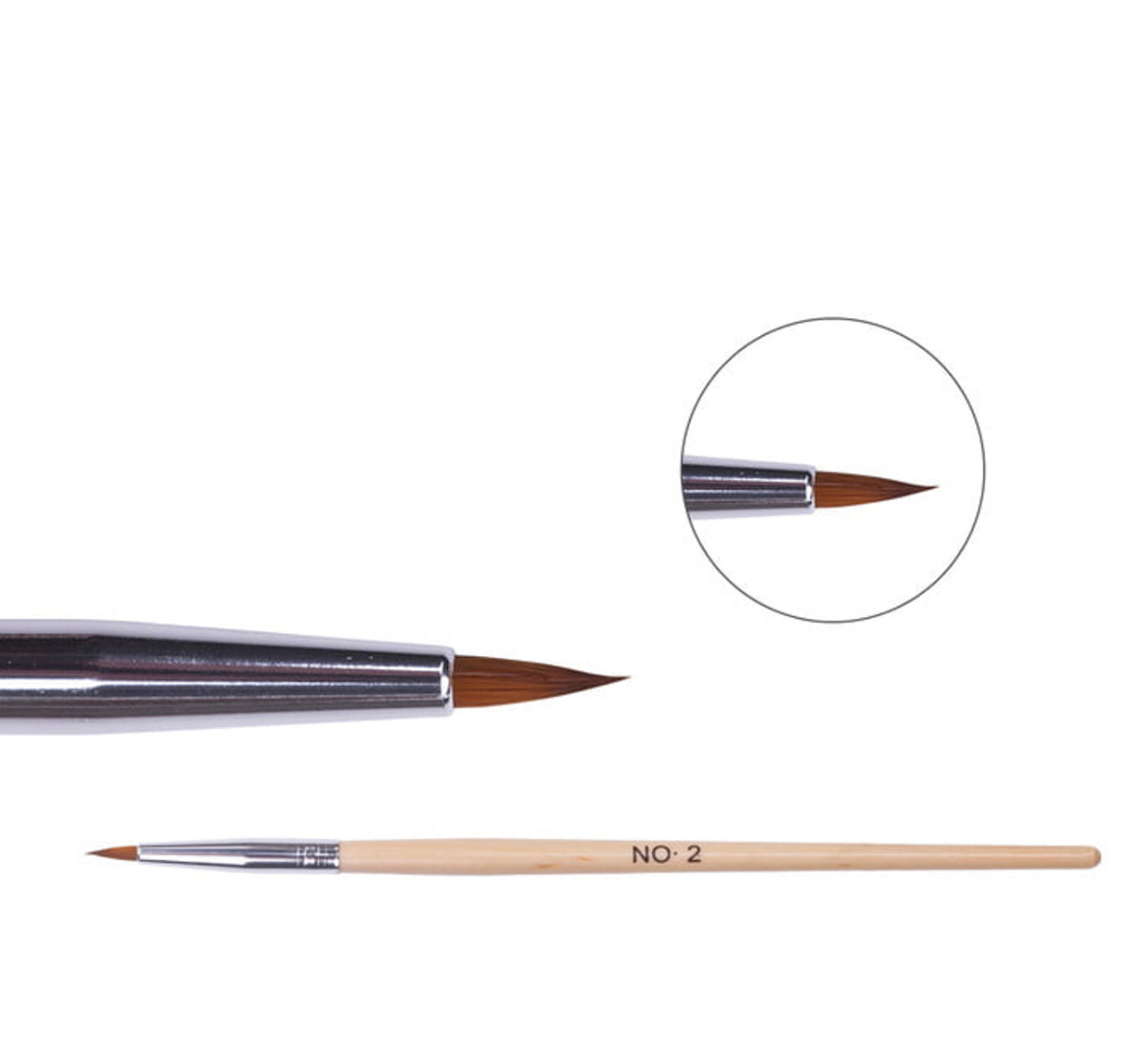 Wooden brush for acrylic No.2
