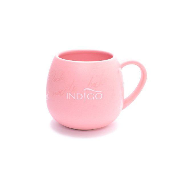 Indigo ceramic mug pink