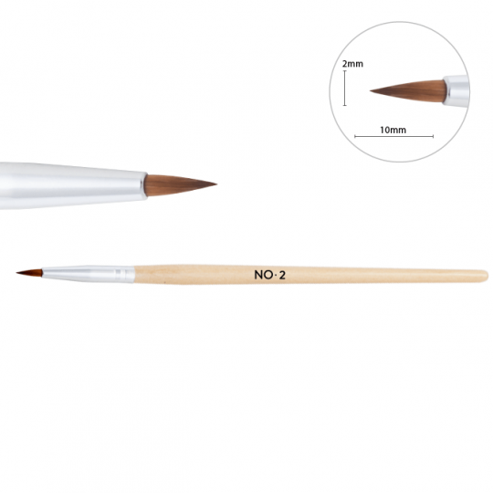 Wooden Brush for Acrylic No 2