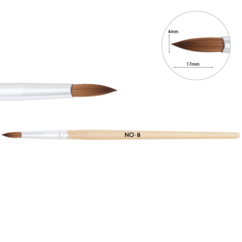 Wooden acryl Brush No 8