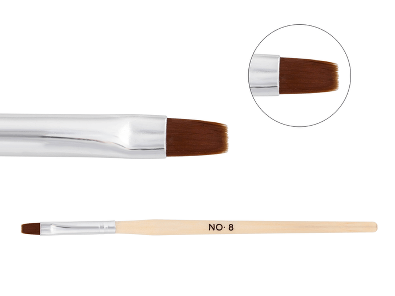 Wooden Brush for Gel No.8